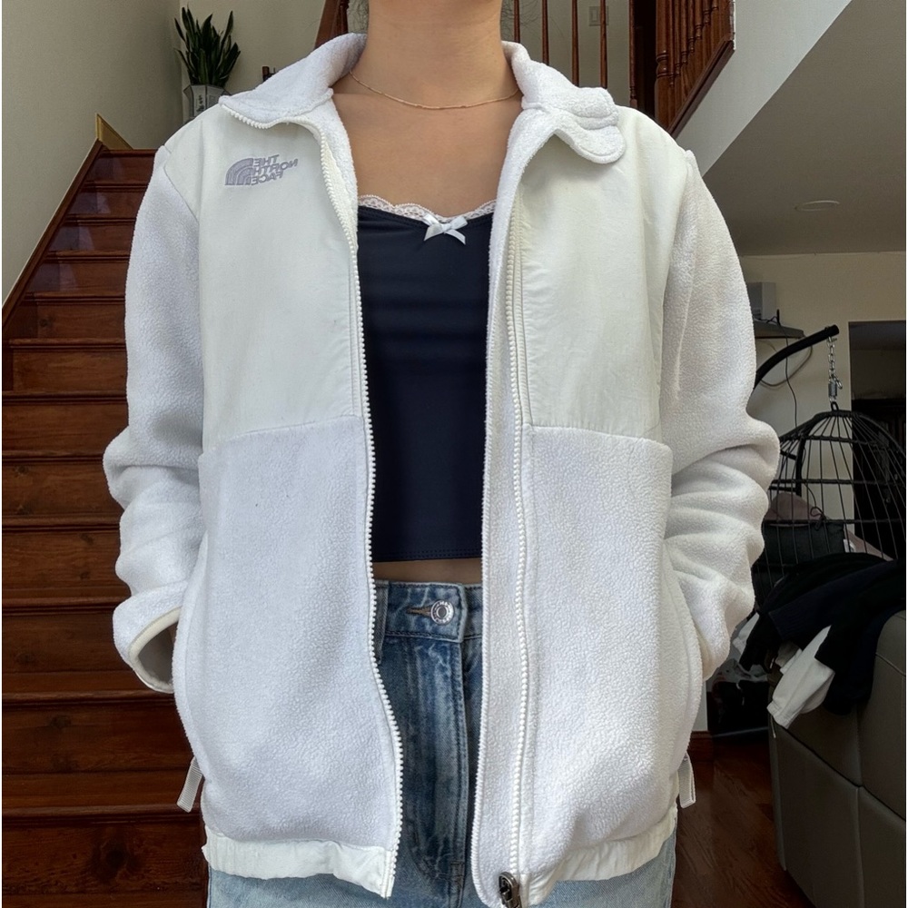 White North Face Fleece Jacket